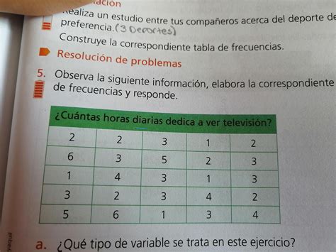 Observa la siguiente información elabora la correspondiente tabla de