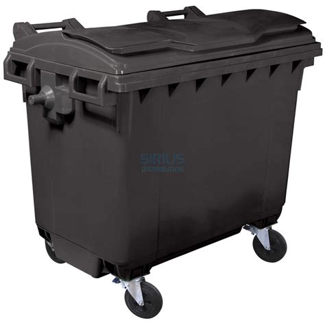 Container Plastic Colectare Selectiva Gunoi Volum Litri Cu Capac