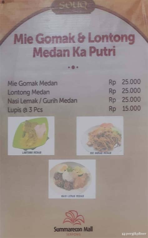 Selalu Diperbarui Menu Mie Gomak Lontong Medan Kak Putri Gading