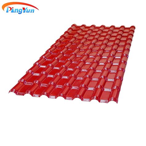 ASA Material Heat Insulation Synthetic Resin Roof Tile For Villa