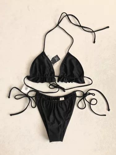 Bikini Abercrombie Fitch Negro Corte Brasile O Original Env O Gratis