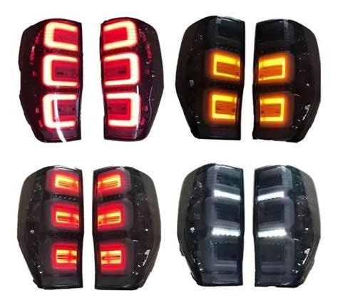 Calaveras Luz Led Ford Ranger Raptor Negras Led Env O Gratis