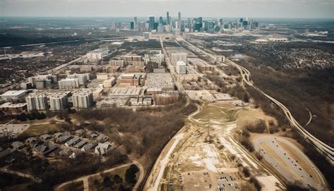 Premium AI Image | aerial view from eiffel tower view from eiffel tower aerial view generative AI