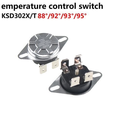 Interruptor De Temperatura Bipolar Termostato T Rmico Reinicio Manual 5