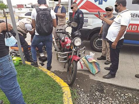 Realiza Corte de Circulación y un Motociclista Sale Lesionado