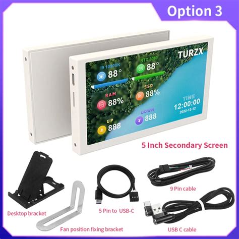 Wnghron Inch Ips Type C Secondary Screen Ips Lcd Display For Mini Itx