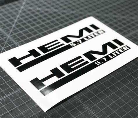 For Hemi 57 Liter Decals 2 Pcs Vinyl Decal Sticker Window Laptop