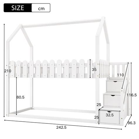 Flieks Etagenbett 90x200cm Mit Treppe Und Kauflandde