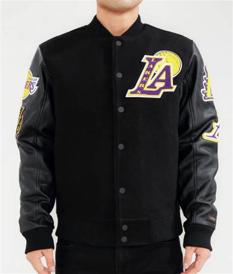 Nba Los Angeles Lakers Pro Standard Black Varsity Jacket