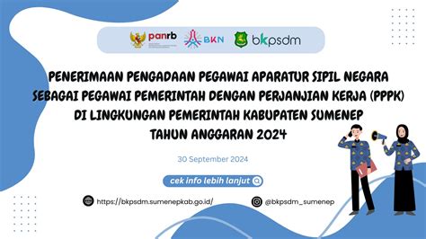 Bkpsdm Kabupaten Sumenep Penerimaan Pengadaan Pegawai Aparatur Sipil