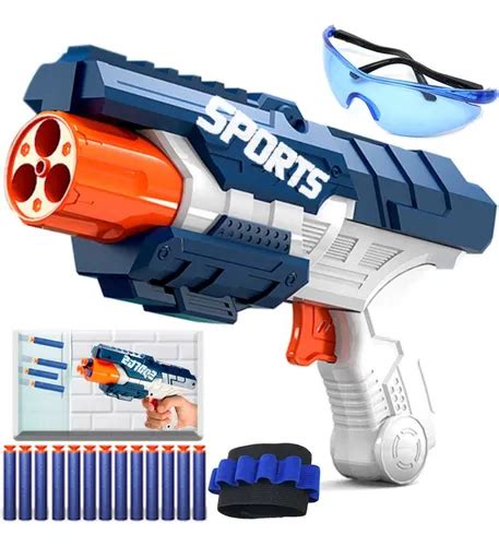 Pistola De Dardos De Espuma - Pistola De Dardos De Espuma Nerf Guns Con 13 Dardos Para Reg | Cuotas ...