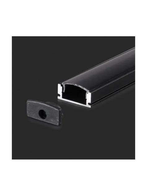 Profil Aluminiu Pentru Banda LED 2M 17 4mm X 7mm Negru