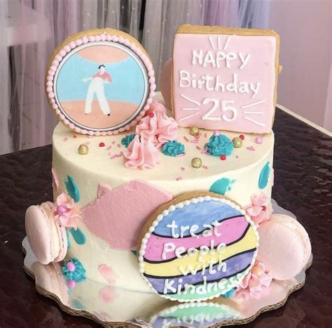 Harry Styles Birthday Themed Party Cake Cupcakes Bakery Cookies Pastel