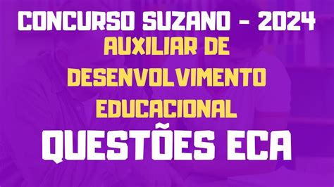 Eca Quest Es Auxiliar De Desenvolvimento Educacional Suzano