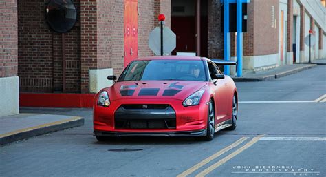 Chrome Red Wrapped Gt R R With Armytrix Valvetronic Exhaust