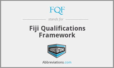 What Is The Abbreviation For Fiji Qualifications Framework