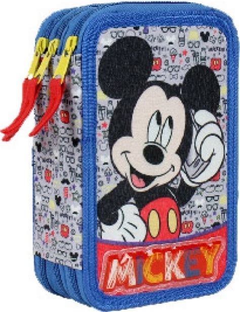 Estojo Plumier Triplo Mickey Phone Loja da Criança