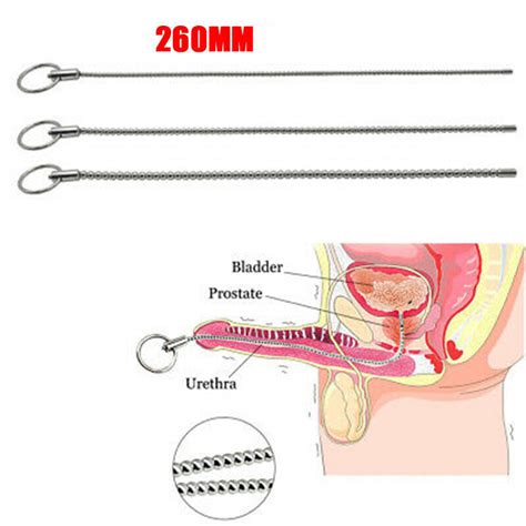 Super Long Stainless Steel Urethral Sound Rod Dilator Plug Beads Sounding Male Ebay