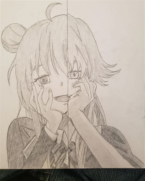 Satou Matsuzaka X Gasai Yuno Sketch Scrolller