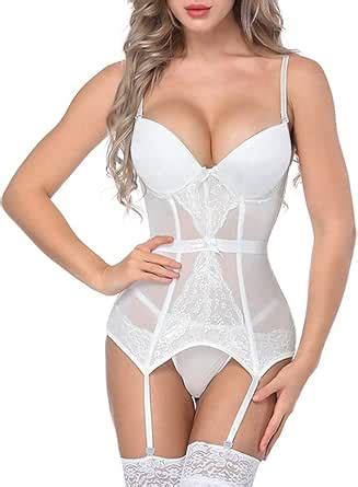 Jtckarpu Lingerie For Women Bodysuit Sexy Lace Up Romper One Piece Sex