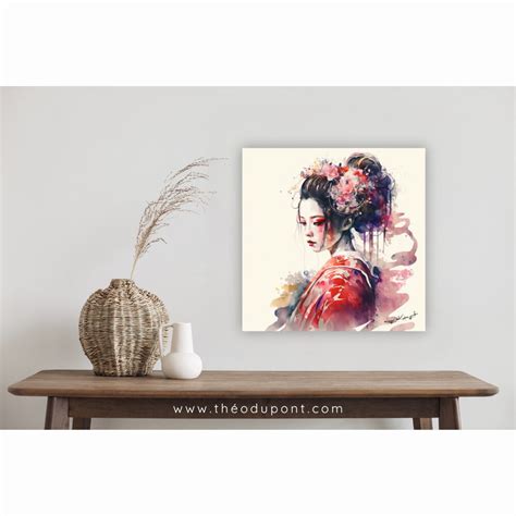 Geisha 23 TAKAHINA Artist Signed Original Art On Canvas Japanese Wall