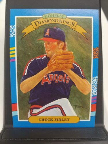 1991 Donruss Diamond Kings Chuck Finley Los Angeles Angels 26 Baseball