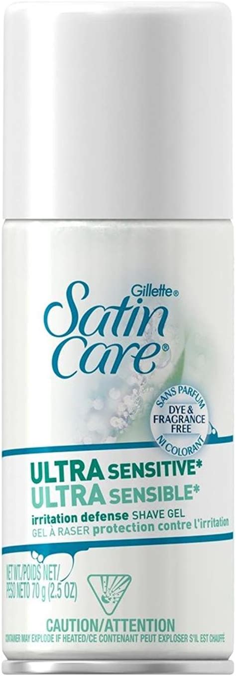 Amazon Gillette Satin Care Ultra Sensitive Shave Gel For Women