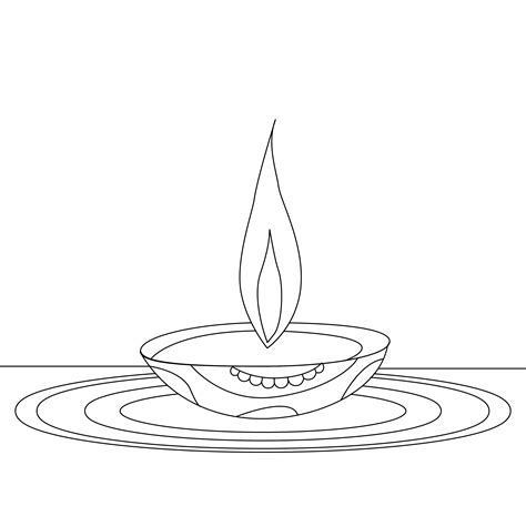 How to draw Diwali Lamp - Happy Diwali!