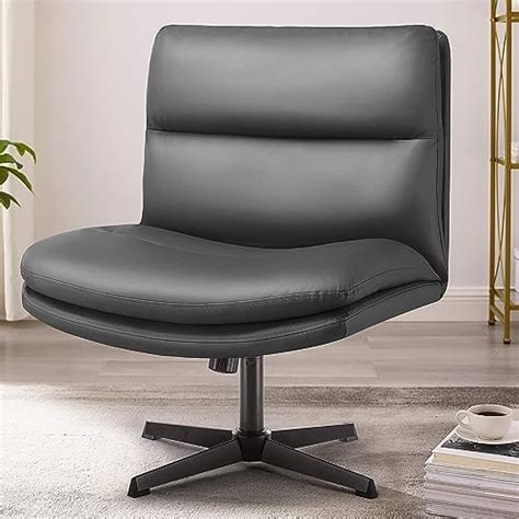 Amazon PUKAMI Criss Cross Legged Office Chair Armless Office Desk