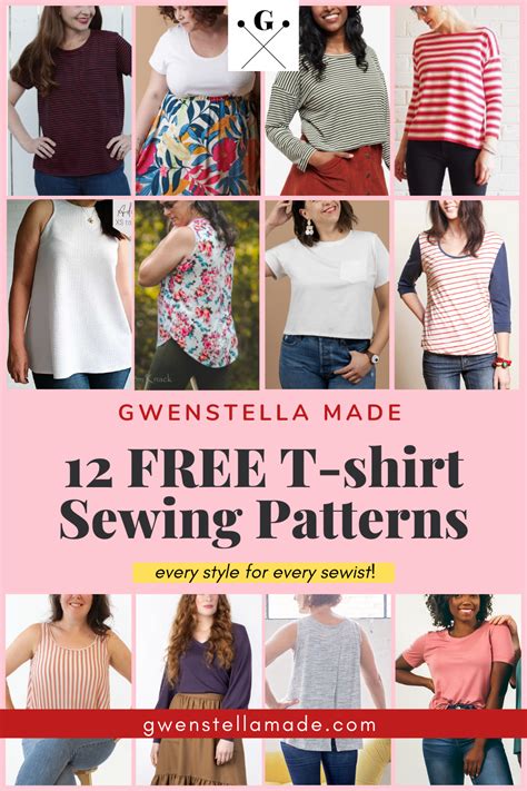 32 Easy Women T Shirt Patterns For Sewing Free DarellSkylar