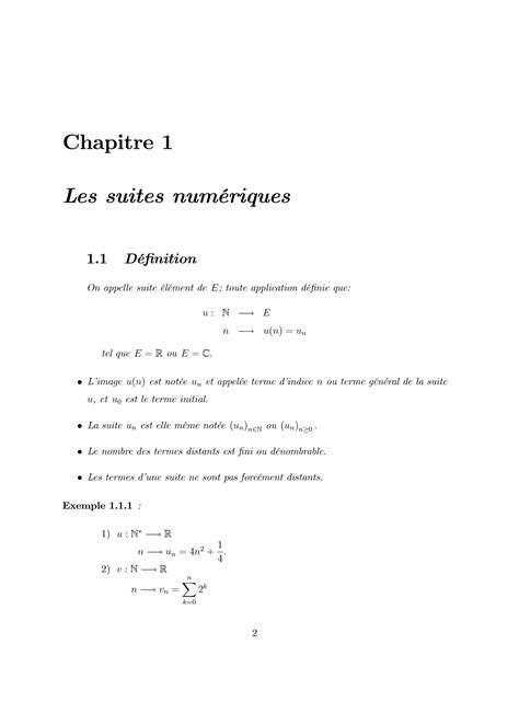 Solution Chapitre Les Suites Num Riques Studypool