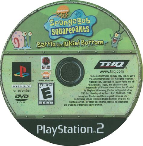 SpongeBob SquarePants Battle For Bikini Bottom PSX Cover