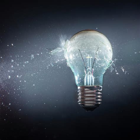 Real Exploding Light Bulb Photograph By Gualtiero Boffi Fine Art America