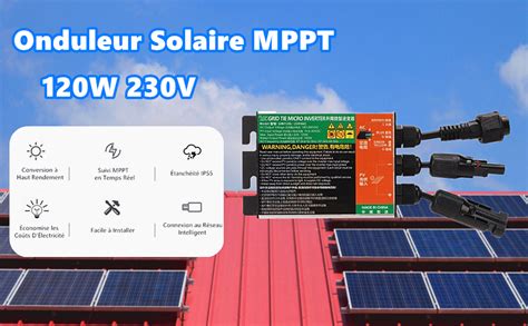 Jadeshay Micro Onduleur Solaire W V Convertisseurs Connect S Au