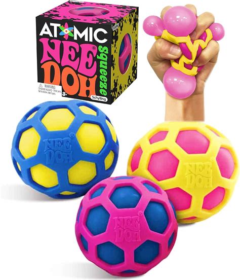 Schylling Atomic Nee Doh Stress Fidget Bolas Azul Chile Ubuy