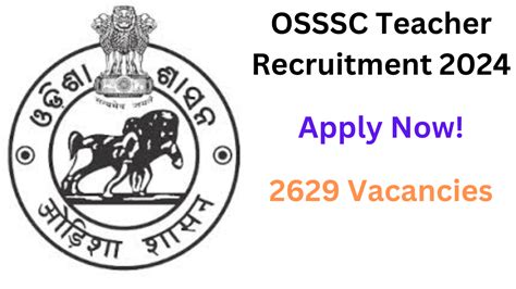 Osssc Teacher Recruitment 2024 Apply Now Check Vacancy Details