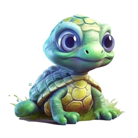 Aquarelle Bébé Tortue Ai Génératif 23215431 Png