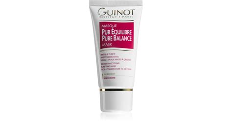 Guinot Pure Balance Masque Purifiant Pour Liminer Les Exc S De S Bum