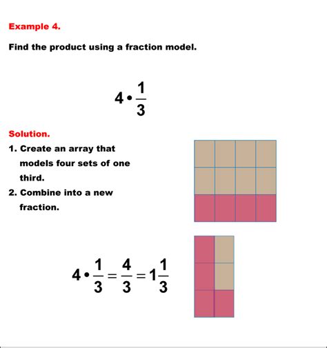 Math Example Fraction Operations Multiplying Fractions And Whole