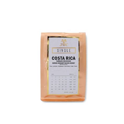 Jwc Roastery Costa Rica Tarrazu Canet Musician Series Mozart Raisin