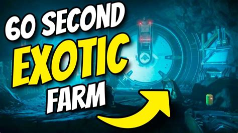 60 SECOND Exotic Farm TODAY Excavation Site XII Legend Lost Sector