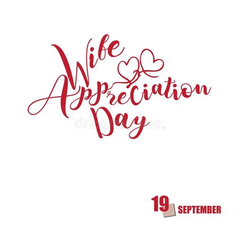 Happy Wife Appreciation Day Stock Vector - Illustration of credit ...