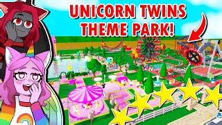 Making A UNICORN TWINS Themepark With MOODY !!(Roblox) | Doovi