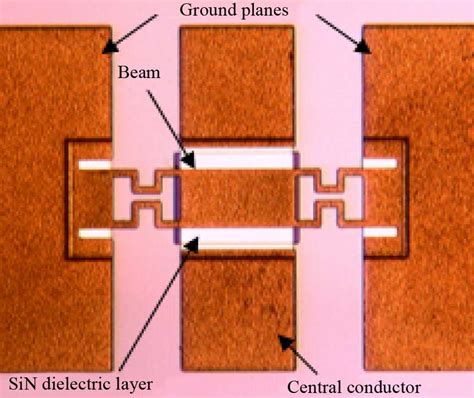 Top View Of The Capacitive Rf Mems Switch Used In This Study