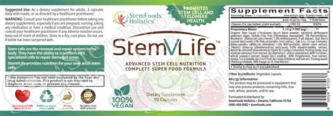 Stemfoods Holistics Stemvlife