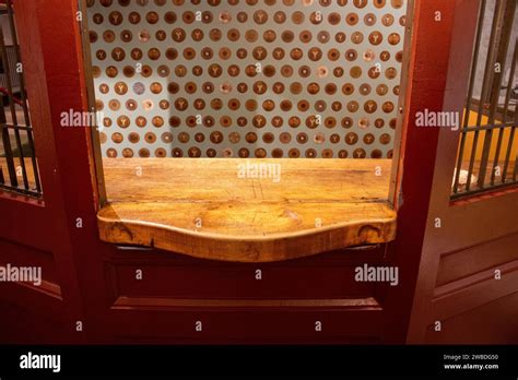 An Old Ticket Booth At The Subway Station In The New York Transit