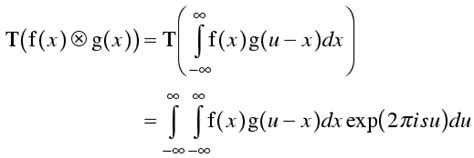 Fourier Transform Convolution Theorem