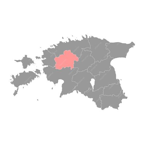 Premium Vector | Rapla county map the state administrative subdivision ...