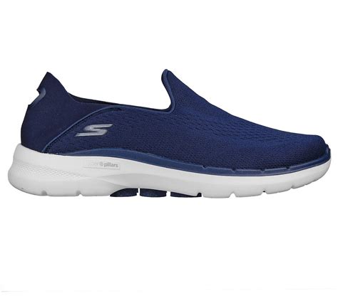 Skechers Navy Go Walk 6 Traverse Mens Lace Up Shoes Style Id 216269