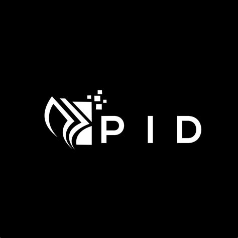 Pid Credit Repair Accounting Logo Design On Black Background Pid